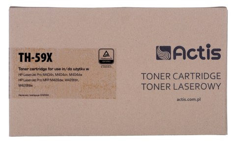 Actis TH-59X Toner (zamiennik HP CF259X; Supreme; 10000 stron; czarny). Z chipem. Zalecamy wyłączenie aktualizacji oprogramowani