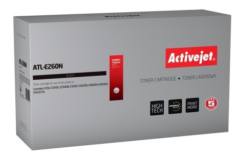 Activejet ATL-E260N Toner (zamiennik Lexmark E260A11E; Supreme; 3500 stron; czarny)