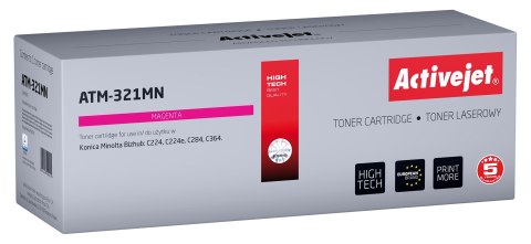 Activejet ATM-321MN Toner (zamiennik Konica Minolta TN321M; Supreme; 25000 stron; czerwony)