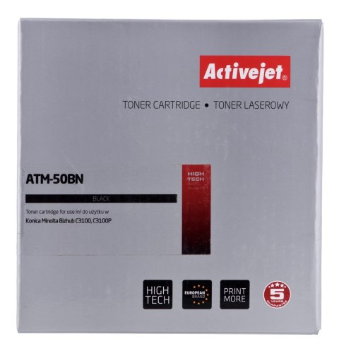 Activejet ATM-50BN Toner (zamiennik Konica Minolta TNP50K; Supreme; 6000 stron; czarny)