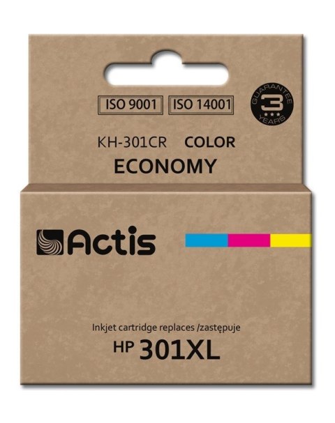 Actis KH-301CR Tusz (zamiennik HP 301XL CH564EE; Standard; 21 ml; kolor)