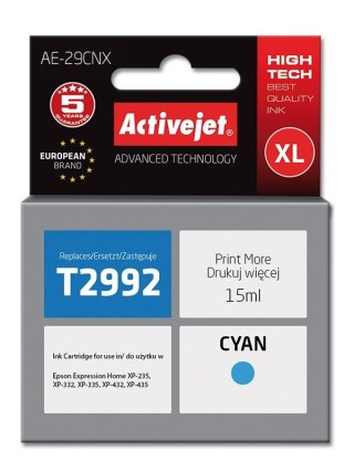 Activejet AE-29CNX Tusz (zamiennik Epson 29XL T2992; Supreme; 15 ml; niebieski)