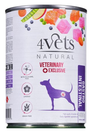 4VETS Natural Gastro Intestinal Dog - mokra karma dla psa - 400 g