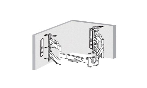 Uchwyt do TV LED/LCD 32-70" 45KG AR-85 reg. pion/poziom NAROŻNY 622mm