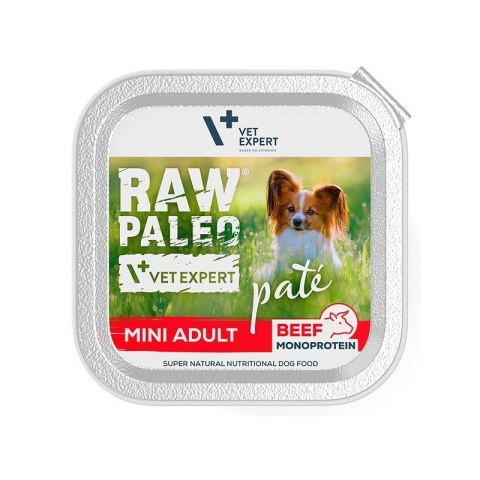 VetExpert Raw Paleo Wołowina Pate Mini Adult alu tray 150g VetExpert Raw Paleo Wołowina Pate Mini Adult alu tray 150g