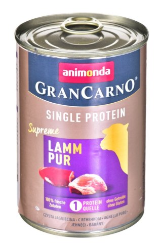 ANIMONDA GranCarno Single Protein jagnięcina - mokra karma dla psa - 400g