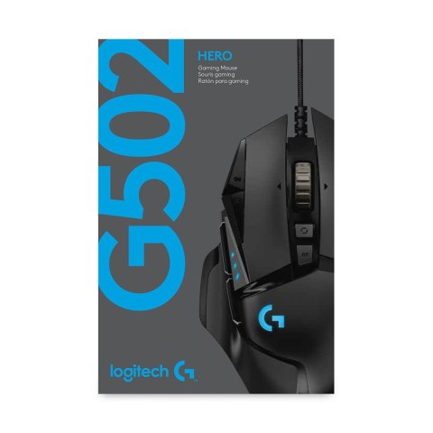 Mysz Logitech G502 Gaming HERO EU 910-005471 (optyczna; 16000 DPI; kolor czarny)