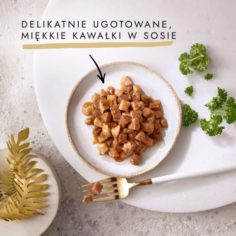 GOURMET GOLD Łosoś i kurczak w sosie mokra karma dla kota - puszka - 85 g