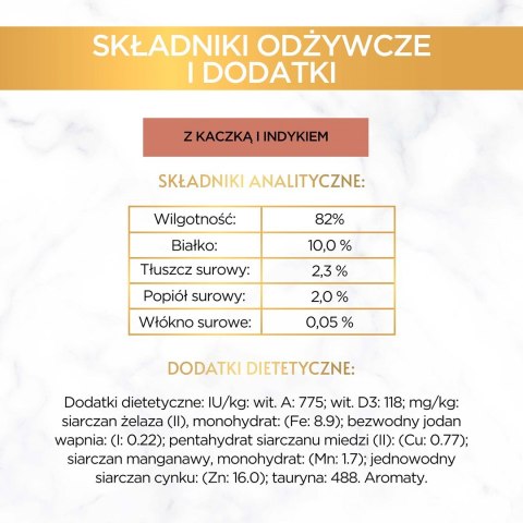 Gourmet Gold mokra karma dla kota z kaczką i indykiem 85g