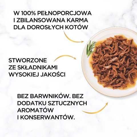 PURINA Gourmet Gold Succulent Delights Wołowina - mokra karma dla kota - 85 g