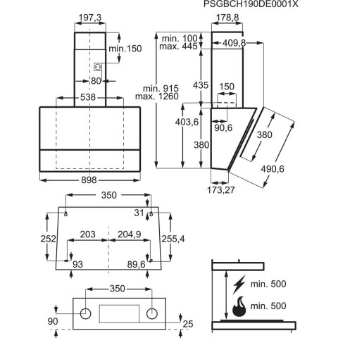 Okap ELECTROLUX LFV619K