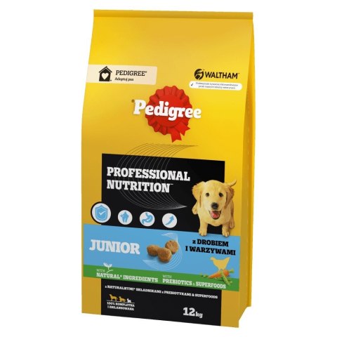 PEDIGREE Professional Nutrition junior drób - sucha karma dla psa - 12kg