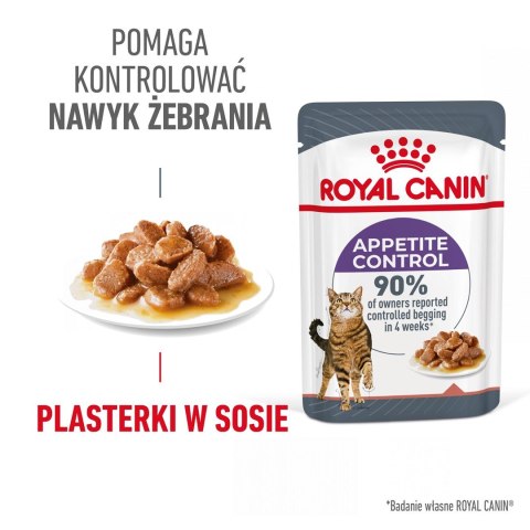 ROYAL CANIN FCN Appetite Control w sosie - mokra karma dla kota dorosłego - 12x85g