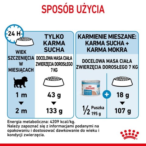 ROYAL CANIN Starter Mini Mother & Babydog - sucha karma dla szczeniąt i suk w ciąży oraz okresie laktacji - 1 kg