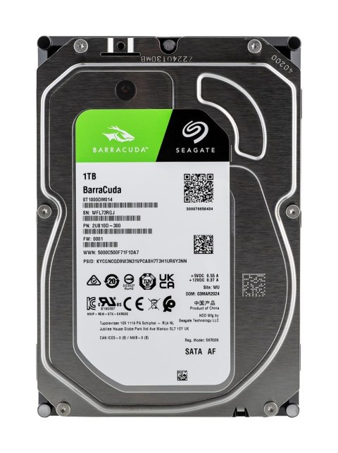 Dysk twardy HDD Seagate BarraCuda 1TB 3,5" SATA ST1000DM014