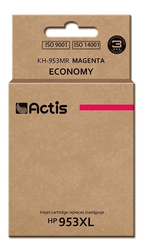 Actis KH-953MR Tusz (zamiennik HP 953XL F6U17AE; Standard; 25ml; czerwony) - Nowy Chip Actis KH-953MR Tusz (zamiennik HP 953XL F6U17AE; Standard; 25ml; czerwony) - Nowy Chip