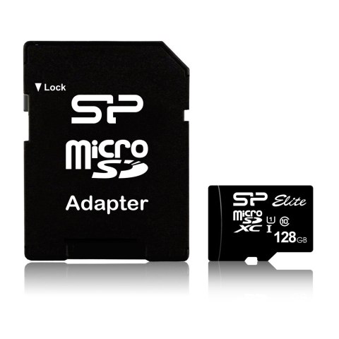 Karta pamięci Silicon Power microSDXC Elite 128GB CL10 UHS-1 (U1) + ADAPTER microSD-SD (SP128GBSTXBU1V10SP) Karta pamięci Silicon Power microSDXC Elite 128GB CL10 UHS-1 (U1) + ADAPTER microSD-SD (SP128GBSTXBU1V10SP)