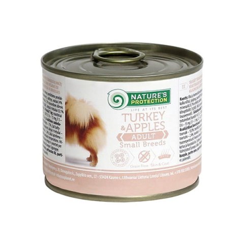 Nature's Protection Dog Adult Small Breeds Indyk&Jabłka 200g dog food Nature's Protection Dog Adult Small Breeds Indyk&Jabłka 200g dog food