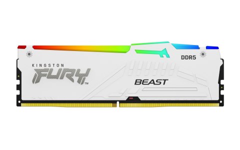 KINGSTON DDR5 32GB 6000MT/s CL36 DIMM (Kit of 2) FURY Beast White RGB EXPO