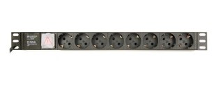 GEMBIRD LISTWA ZASILAJĄCA RACK 19" PDU EG-PDU-014-C14 1U, 10A, 8X SCHUKO, WTYK C14, KABEL 3M