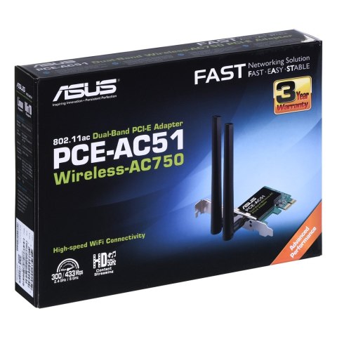 Karta sieciowa ASUS PCE-AC51 (PCI-E)