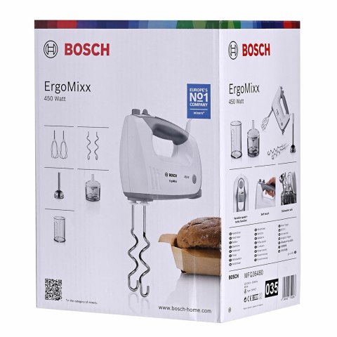 Mikser ręczny BOSCH MFQ36480 (450W; kolor biały)