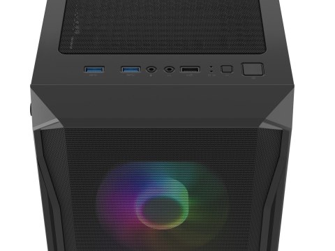 FURY OBUDOWA KOMPUTEROWA FURY SHOBO SH4F RGB MIDI Z OKNEM CZARNA