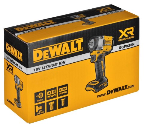 Klucz udarowy akumulatorowy 3/8" 18V DCF923N DEWALT