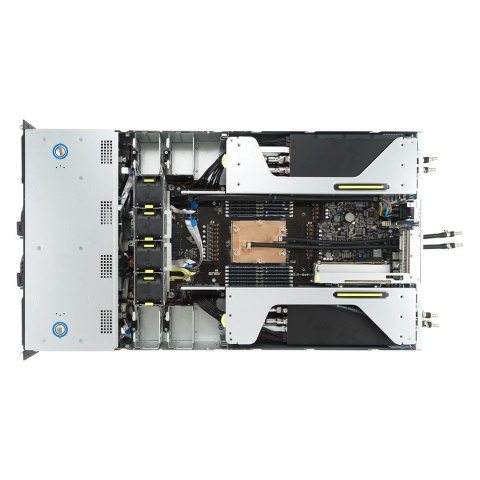 ASUS Rack 2U ESC4000A-E12-SKU1/2600W(1+1) AMD EPYC 1x LGA 6096 (SP5) 400W 12xDDR5 6x3,5"/2,5" SATA/SAS*+NVMe 2 Intel i350 1Gb 4 