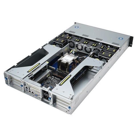 ASUS Rack 2U ESC4000A-E12-SKU1/2600W(1+1) AMD EPYC 1x LGA 6096 (SP5) 400W 12xDDR5 6x3,5"/2,5" SATA/SAS*+NVMe 2 Intel i350 1Gb 4 