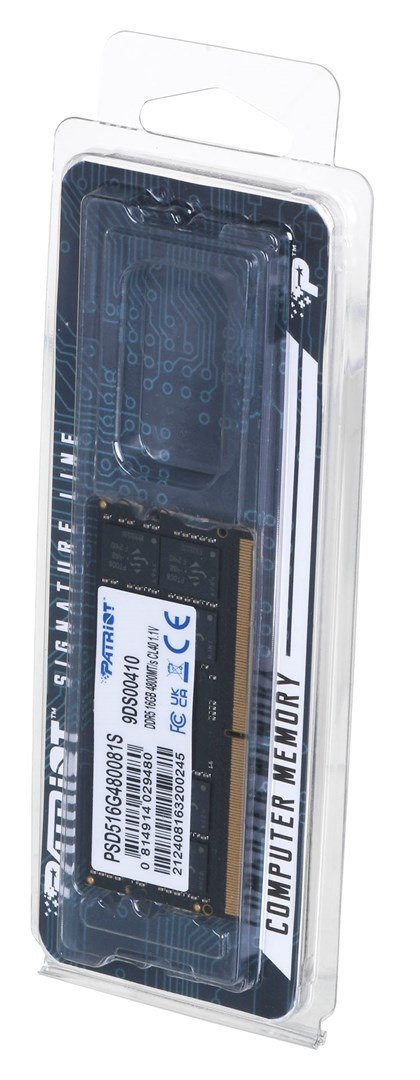 PATRIOT SIGNATURE SO-DIMM DDR5 16GB 4800MHz 1 Rank