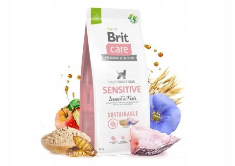 BRIT CARE SENSITIVE INSECT FISH 12+2KG