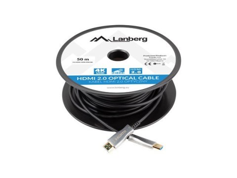 LANBERG KABEL HDMI M/M V2.0 50M OPTYCZNY AOC CA-HDMI-20FB-0500-BK