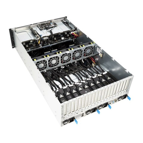 Platforma Asus Rack (4U) ESC8000A-E12 AMD Epyc 9004 (8x NVMe/SATA HS, 1xM.2, 2x10Gbe, IPMI, 2+2 3000W)