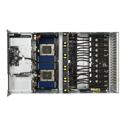 Platforma Asus Rack (4U) ESC8000A-E12 AMD Epyc 9004 (8x NVMe/SATA HS, 1xM.2, 2x10Gbe, IPMI, 2+2 3000W)