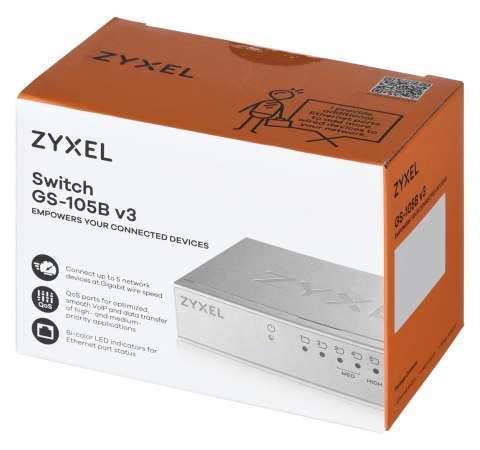 Switch Zyxel GS-105B 5p Unmanaged Gigabit