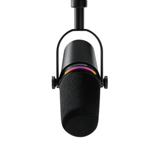 Shure MV7+-K - Mikrofon lektorski/wokalny ze złączem XLR/USB-C Czarny (WYPRZEDAŻ)