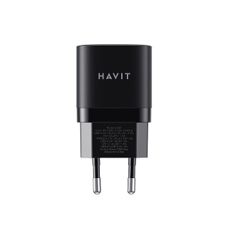 Ładowarka Havit USB-A+USB-C UC30 EU (czarny)