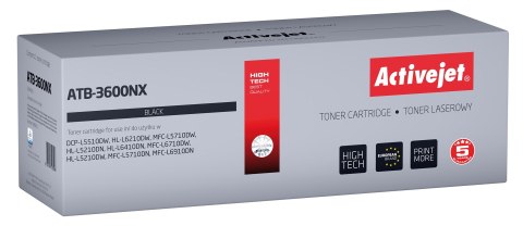 Activejet ATB-3600NX Toner (zamiennik Brother TN3600XL; Supreme; 6000 stron; czarny)