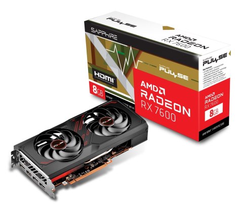 Karta graficzna SAPPHIRE Radeon RX 7600 PULSE Gaming OC 8GB