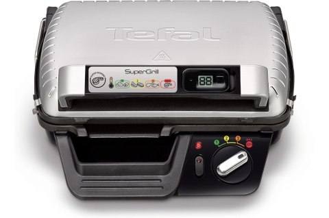 Grill Tefal GC451B12 (Tradycyjny z rusztem; 2000W; kolor srebrny)