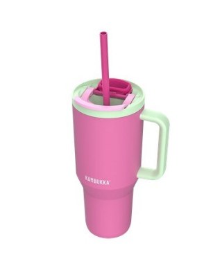 Kubek termiczny z teleskopową słomką Kambukka Rio Tumbler 950ml Bubblegum Mint