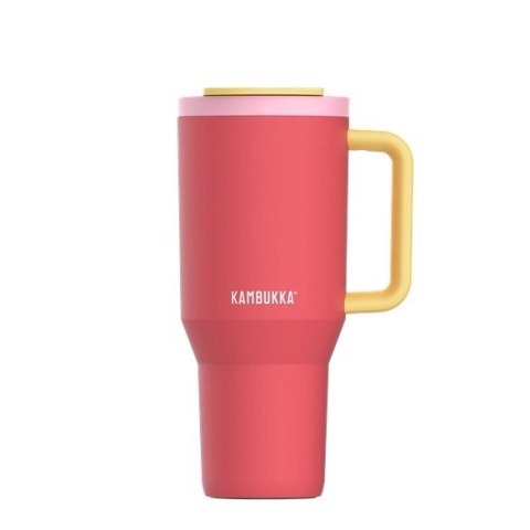 Kubek termiczny z teleskopową słomką Kambukka Rio Tumbler 950ml Pink Papaya