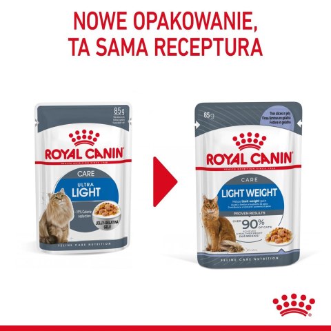 ROYAL CANIN FCN Light Weight Care w galaretce - mokra karma dla kota dorosłego - 12x85g