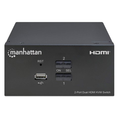 MANHATTAN PRZEŁĄCZNIK KVM HDMI/USB 2X1 DUAL-MONITO