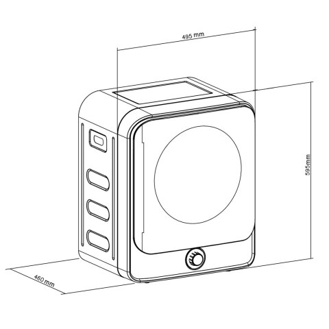 GREENBLUE SUSZARKA ELEKTRYCZNA BĘBNOWA DO UBRAŃ 3KG WSAD GB415