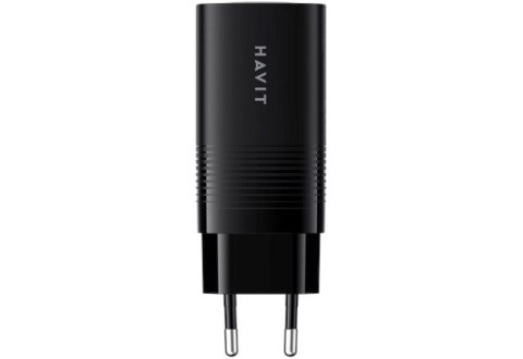 Ładowarka Havit UC20 EU USB-C+USB-C+USB-A (czarny)