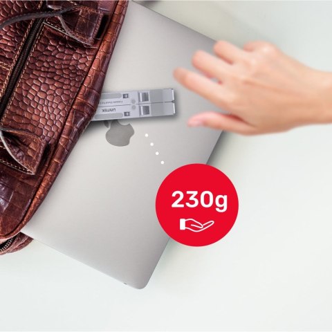 UNITEK PODSTAWKA POD LAPTOP SKŁADANA, ALUMINIUM