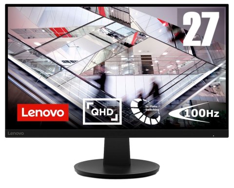 Lenovo N27q 27" QHD WLED 100Hz 300nits AG HDMI, DP Black