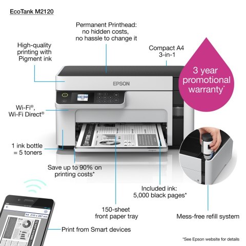 Urządzenie wielofunkcyjne EPSON EcoTank M2120